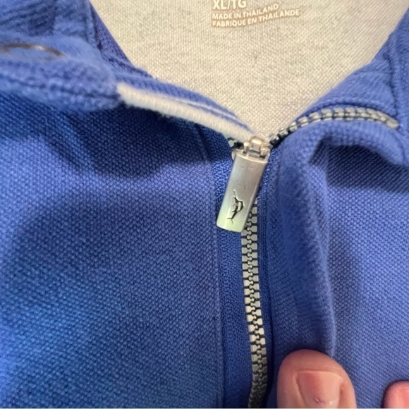 Tommy Bahama Men's Short-Sleeve Marlin Pocket Embroidery Blue XL - Picture 3 of 12